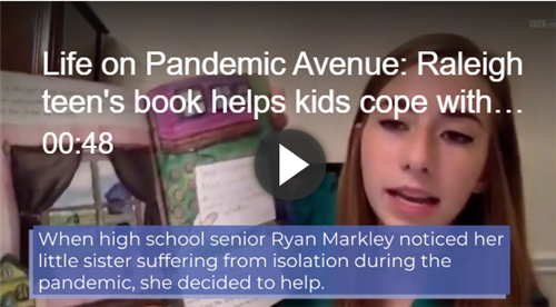 Student Ryan Markley, author of Life on Pandemic Avenue